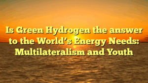 Is Green Hydrogen the answer to the World’s Energy Needs: Multilateralism and Youth