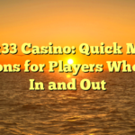Gluck33 Casino: Quick Mobile Sessions for Players Who Drop In and Out