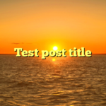 Test post title